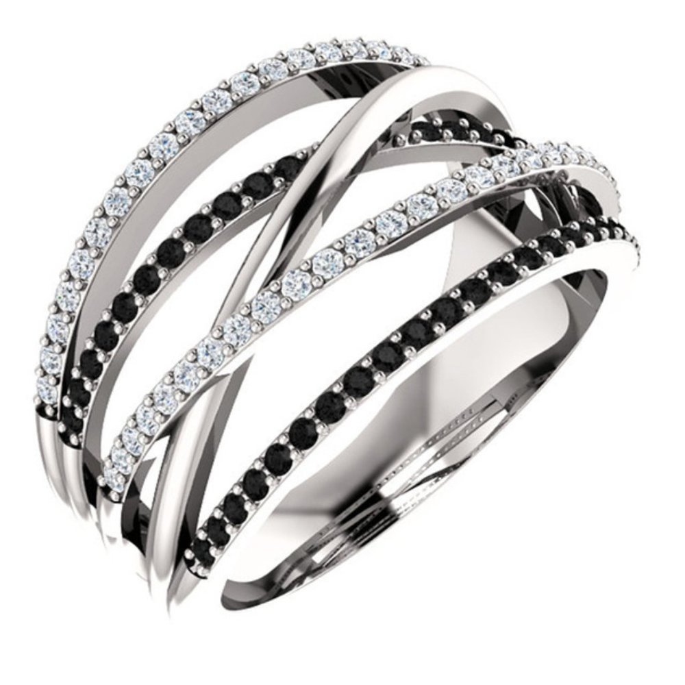 Tuxedo Half Infinity Band - Picture 3 of 4